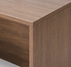 Modern Walnut Rectangular Executive Desk w/6 Drawers