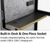 Office Phone Booth / Work Pod w/ Noise Reduction and USB - PVC Exterior