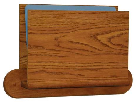 Open End Chart Holder with Oval Mounting Plate