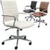 Padded Modern Classic Mid Back Leather Office Chair in 3 Colors