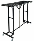 6' Wide Portable Folding Double-Sided Coat Rack w/ 72 Coat Capacity
