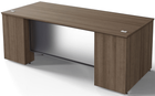 Prestige II 72&quotW x 36&quotD Custom Glass Front Executive Desk