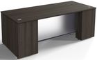 Prestige II 84&quotW x 36&quotD Custom Glass Front Executive Desk