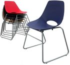 300 lb. Capacity Scoop Sled Base Stacking Chair