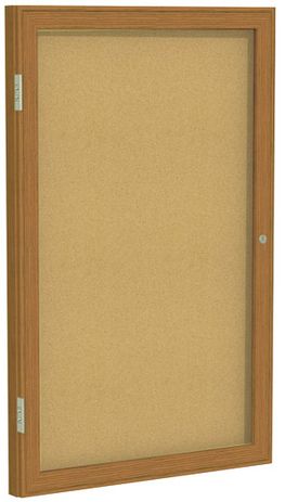 Wood Frame Cork Bulletin Board - 18