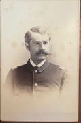 Cabinet Card of Charles Larned of the 7th US Cavalry