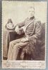 Cabinet Card of Fort Niobrara Infantry Bandsman & metal insignia!