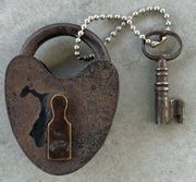 Civil War Padlock & Key