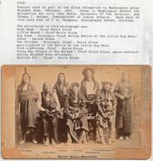 Image of seven Sioux Indian Chiefs 1891 Washington, D.C. Treaty Delegation 