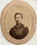 Large albumen of Michigan Officer by female photographer!