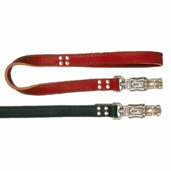1 in. x 24 in  Latigo Leather Traffic Dog Lead