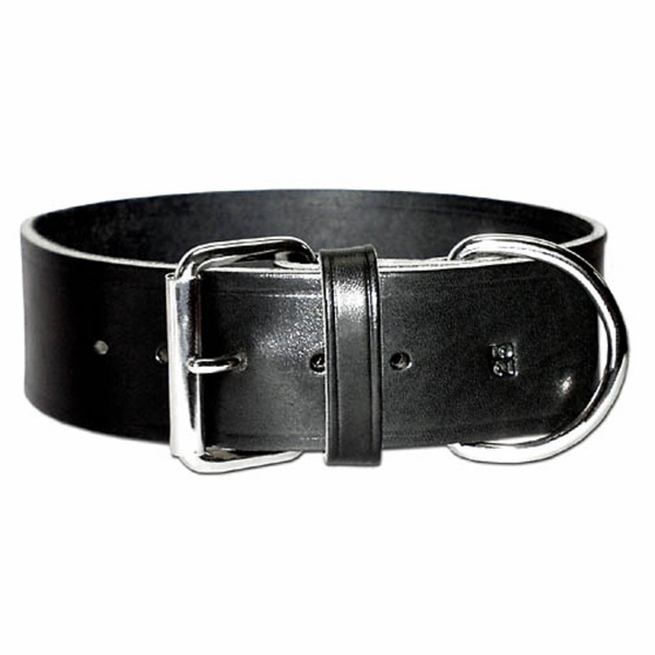2 inch Wide 1 ply Latigo Leather Dog Collar