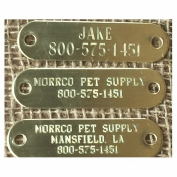 3/4 inch wide Engraved Brass Name Plate