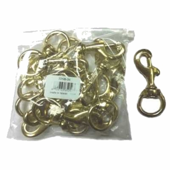 3/4 x 3-1/8 Brass Bolt Snaps