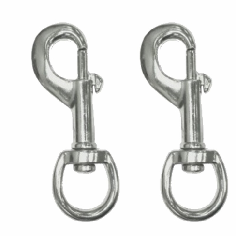 3/4 x 3-1/8 Nickel Plated Bolt Snaps (Bag of 12)