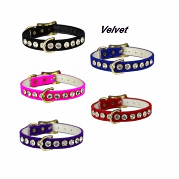 3/8 inch wide Rhinestone Collars
