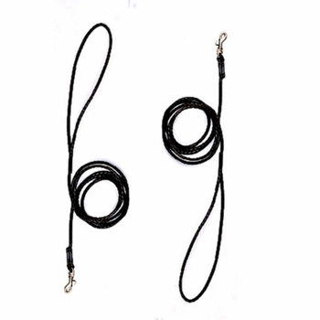 Braided Leather Show Lead 4 Ft.