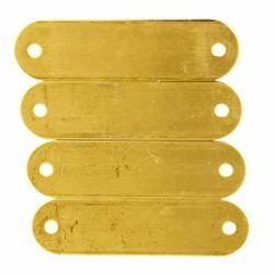 Blank Brass Plates Seconds (Bag of 50)