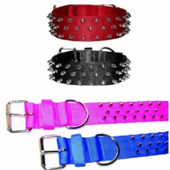 Bravo Nylon Collars with Spikes