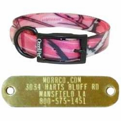 Camo Dog Collars with Name Plate