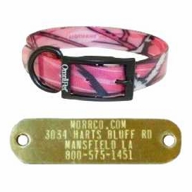 Camo Dog Collars with Name Plate