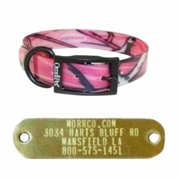 Camo Dog Collars with Name Plate