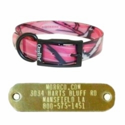 Camo Dog Collars with Name Plate