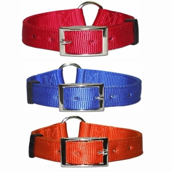 Center Ring Bravo Nylon Dog Collar 1 Inch Wide