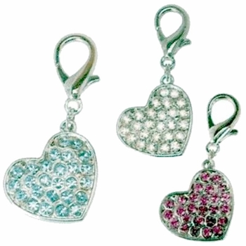 Crystal Heart Charms