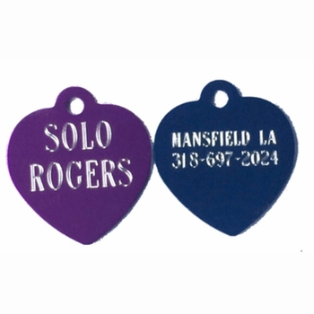 Heart Shaped ID Tag