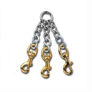 Heavy Duty Chain Couplet for 3 Dogs