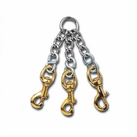 Heavy Duty Chain Couplet for 3 Dogs  