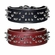 Leather Collar with Spikes and Studs