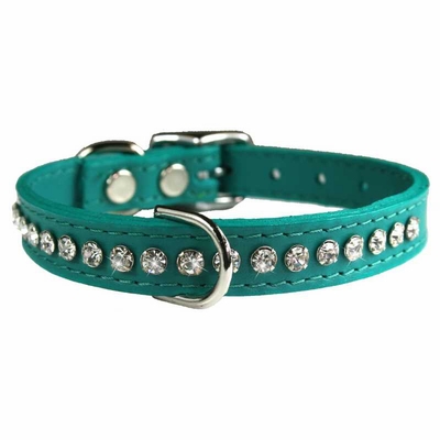 Leather Collars with Rhinestones