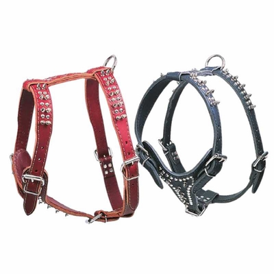 Leather Harness with Spikes