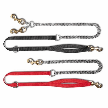 Nylon and Chain Dog Leads