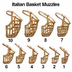 Omnipet Italian Basket Muzzles All 10 sizes