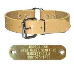 Perma Dog Collar with Name Plate 1 inch wide