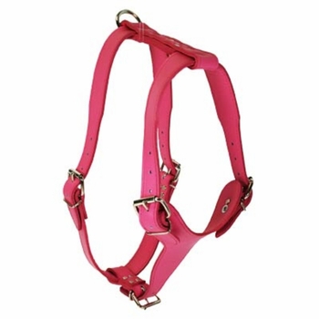 Pink or Baby Blue Leather Harness