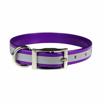 Reflective Stripe Dog Collar 1 inch wide