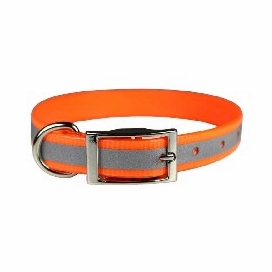 Reflective Stripe Dog Collar 1 inch wide
