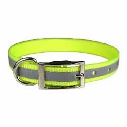 Reflective Stripe Dog Collar 1 inch wide