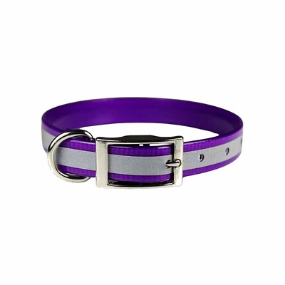 Reflective Stripe Dog Collar 1 inch wide