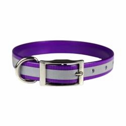 Reflective Stripe Dog Collar 1 inch wide