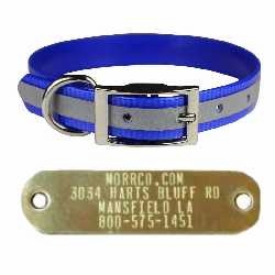 Reflective Sunglo Collar with Name Plate