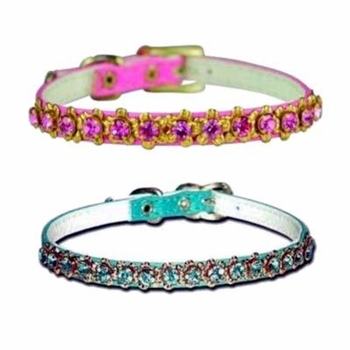 Rhinestone Dog Collars 1/4 Inch Wide