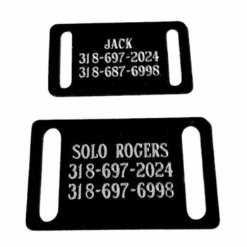 Slide on Dog Collar Name plates