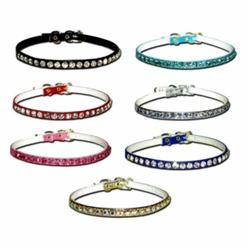 Tiny Dog Collars with Rhinestones