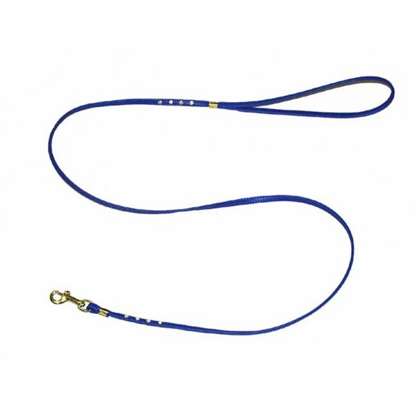 Vinyl Leash with Rhinestones 1/4 x 4ft.