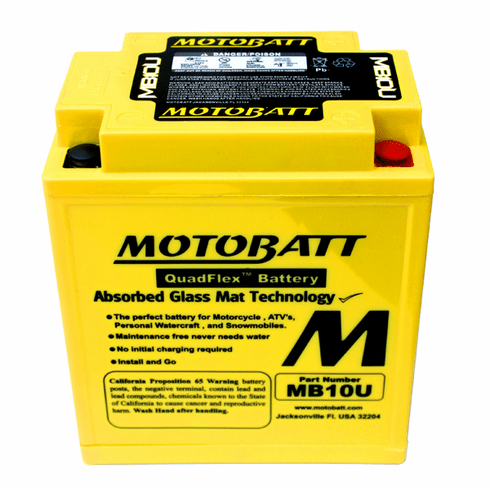 12N163A, 12N163B, 12N164A Motobatt Replacement Battery